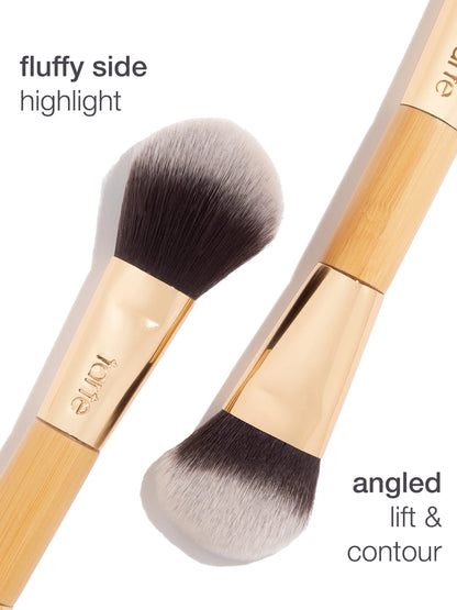 double-ended cheek brush