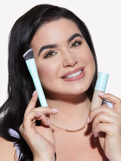 angled concealer brush