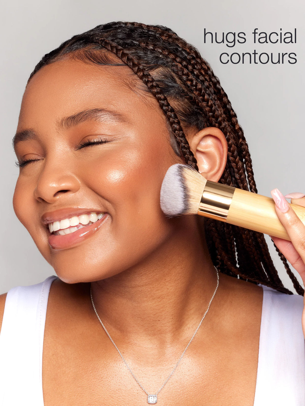angled complexion brush